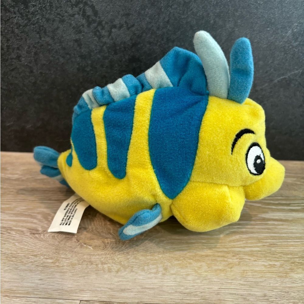 Vintage Disney Classic Mini Bean Bag Flounder from The Little Mermaid